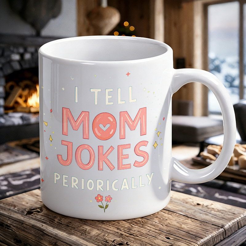 Coffee Tea Jokes - Zestaw Kubków i Filiżanek, Śmieszny Ceramiczny