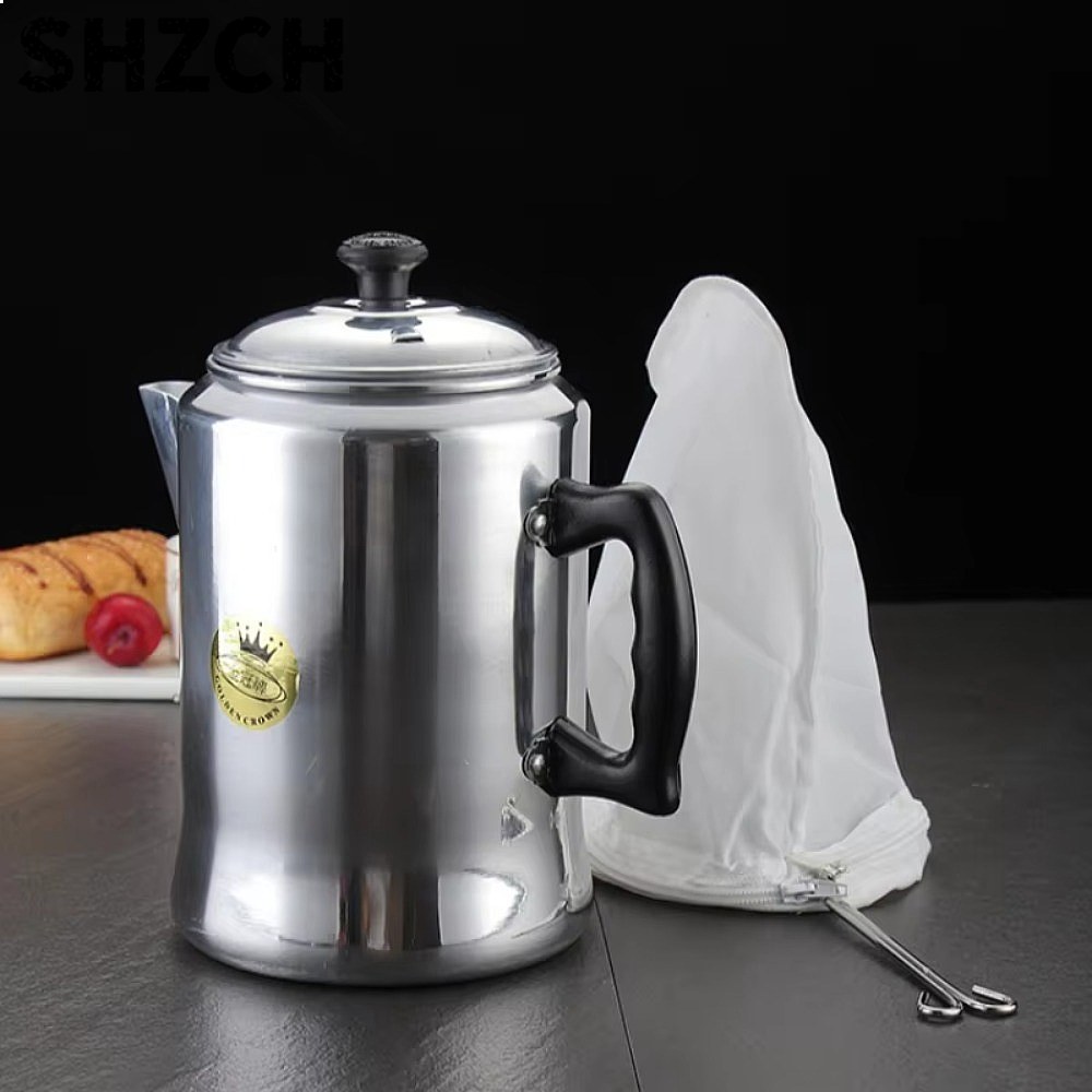 Coffee Tea Hong Kong - Aluminiowy perkolator do kawy na kuchenkę