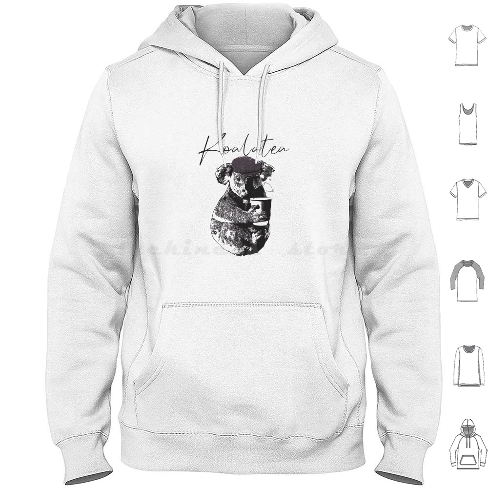Coffee Tea Jokes - Bluza Koalatea z bawełny z długim