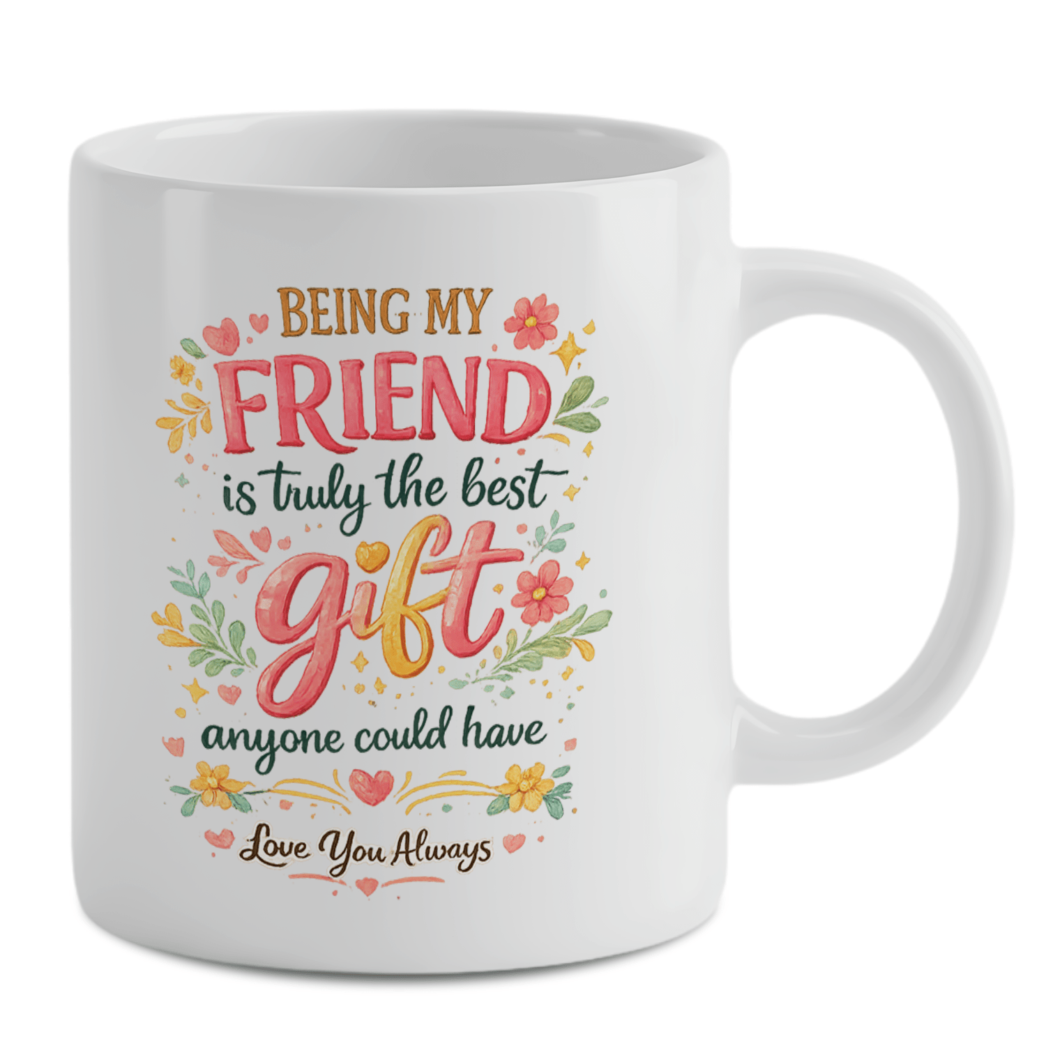 Coffee Tea Jokes - Kubek do kawy „Bycie moim przyjacielem