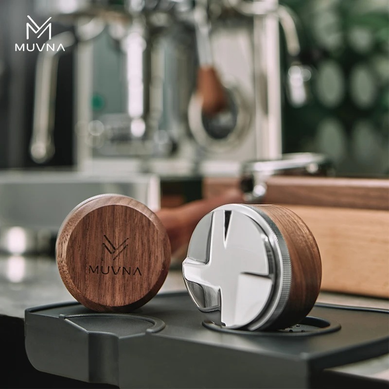 Coffee Tamper Leveler - MUVNA Dystrybutor Kawy z Orzecha Włoskiego,