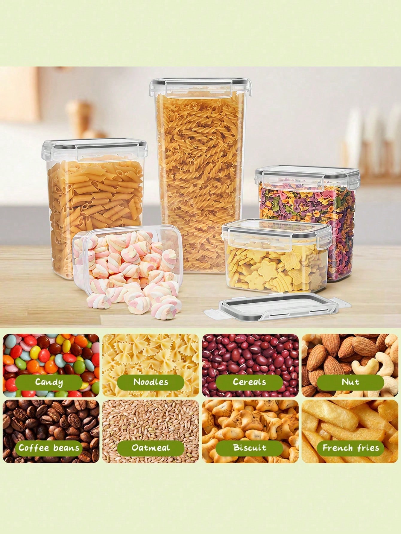 48 szt. Hermetycznych pojemnik – Tea Coffee Sugar Container recenzja i cena