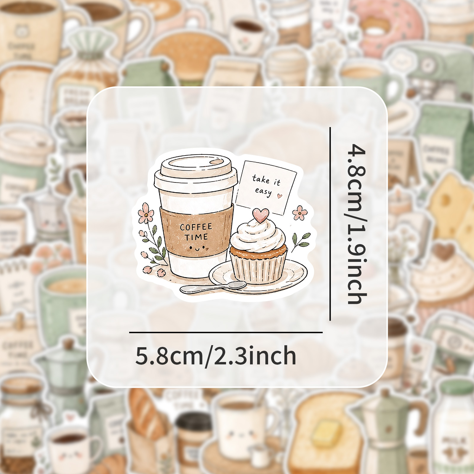 50-100 szt. Naklejki Czas na K – Coffee Tea Journal recenzja i cena