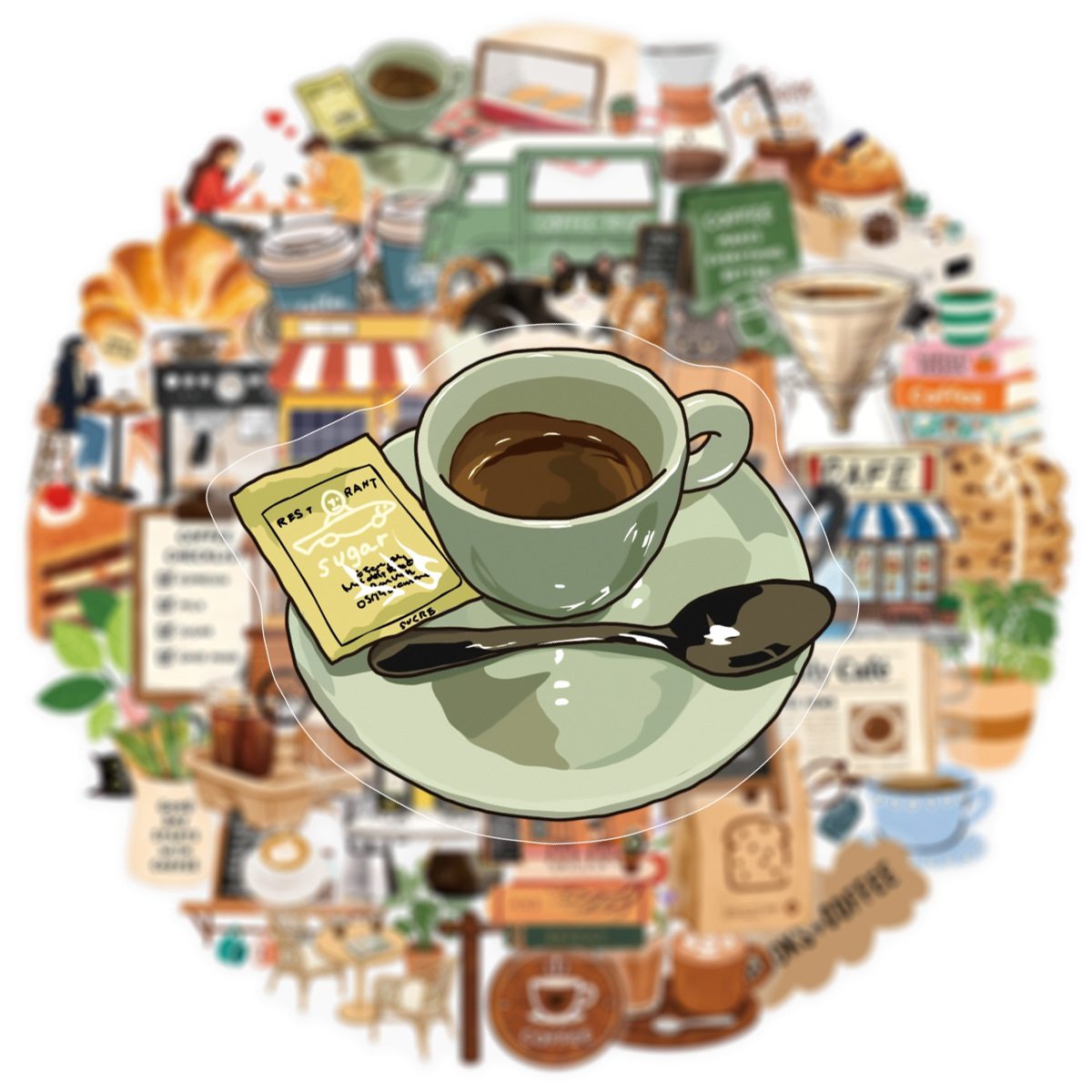 50 sztuk przezroczystych nakle – Coffee Tea Journal recenzja i cena