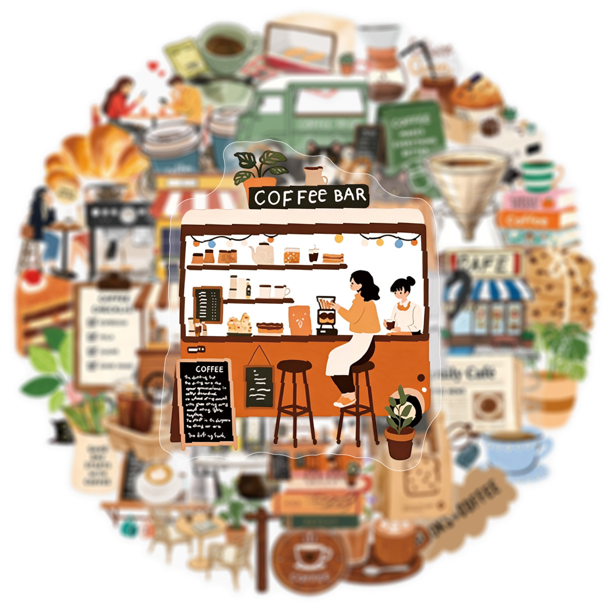 50 sztuk przezroczystych nakle – Coffee Tea Journal recenzja i cena