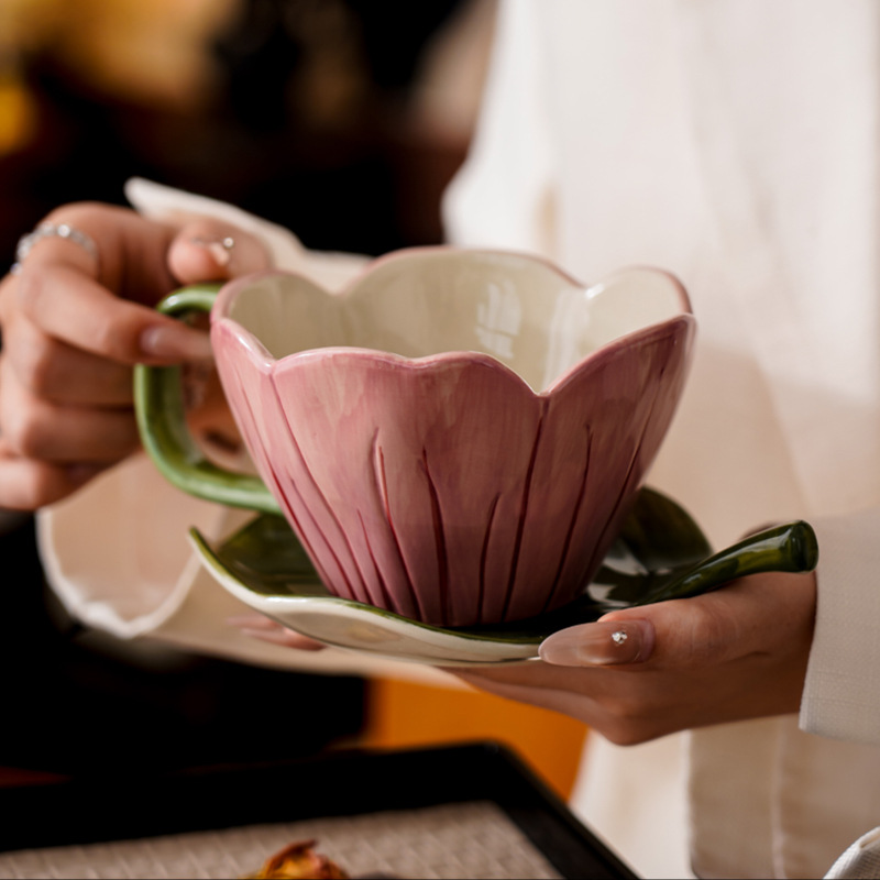 Nieregularny ręcznie malowany  – Mug Tea Coffee recenzja i cena