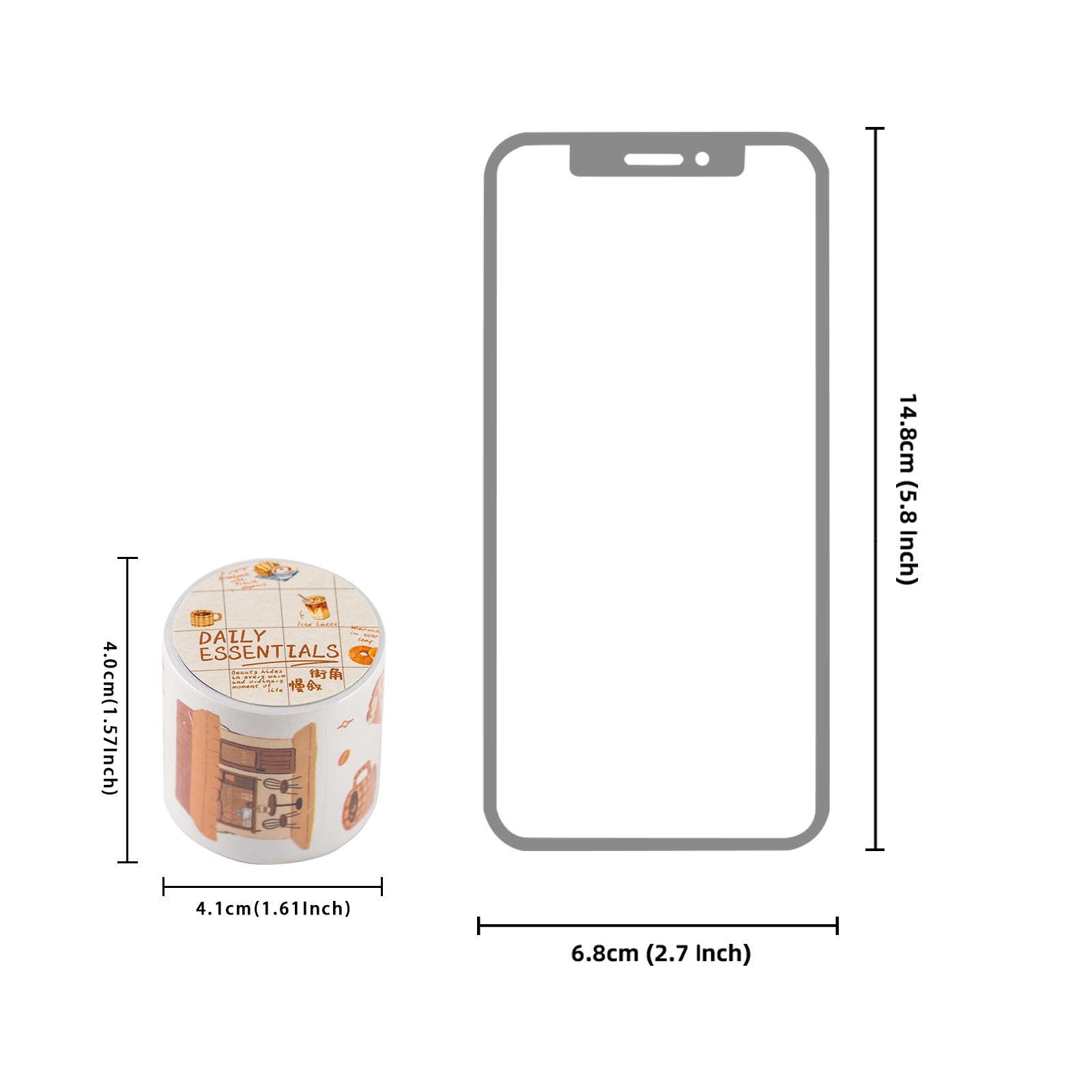Etori Life 40mm*2m Taśma Washi – Coffee Tea Journal recenzja i cena