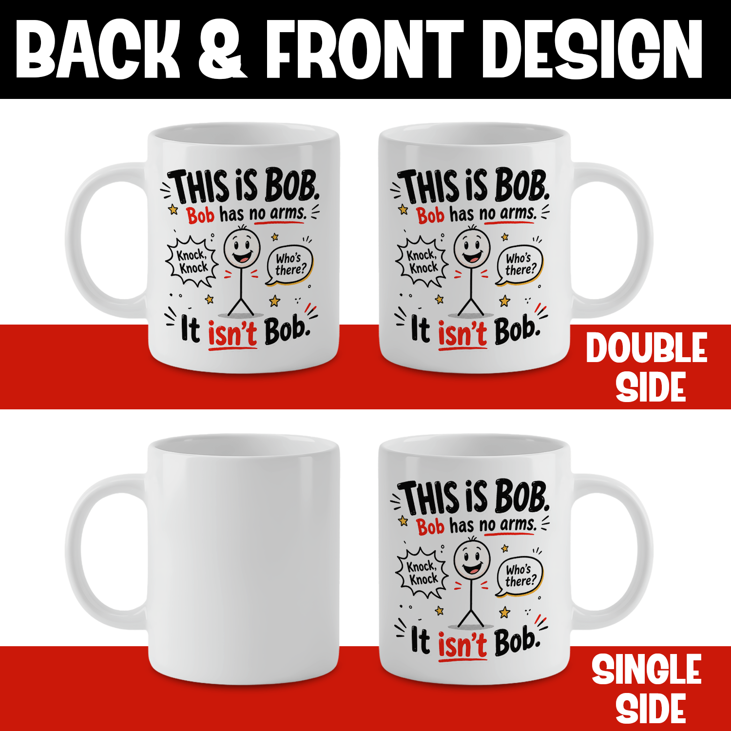 Zabawny biały ceramiczny kubek – Coffee Tea Jokes recenzja i cena