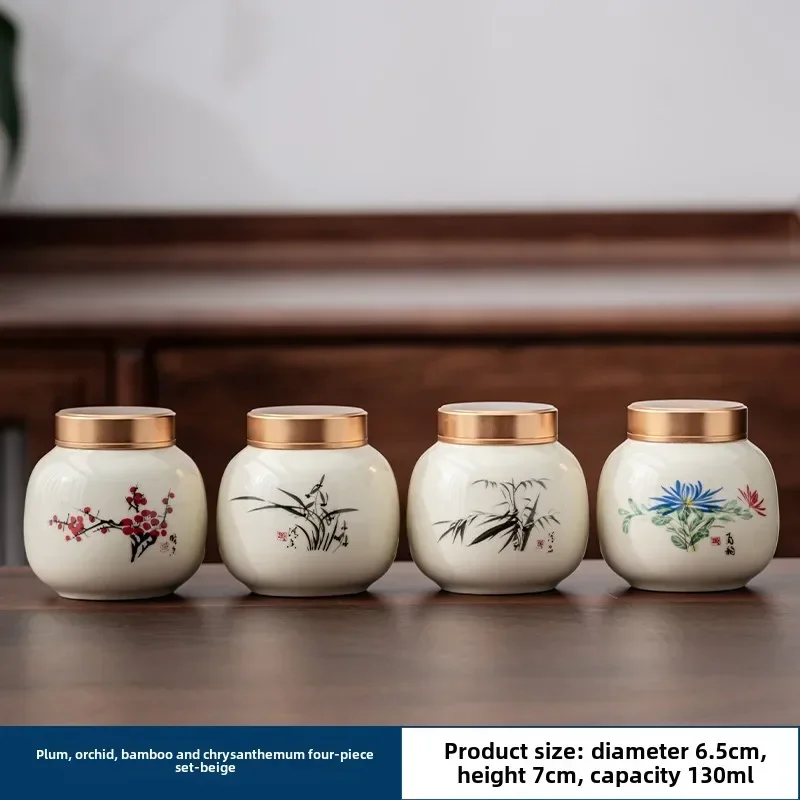 4 SZTUK/LOT Butikowa ceramika  – Tea Coffee Sugar Container recenzja i cena