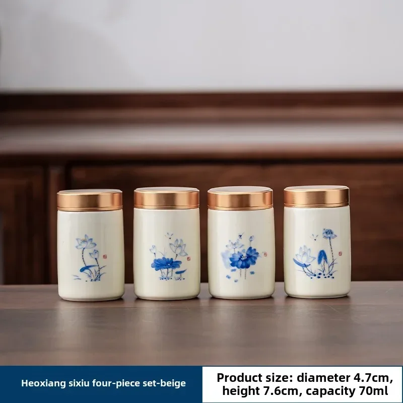 4 SZTUK/LOT Butikowa ceramika  – Tea Coffee Sugar Container recenzja i cena