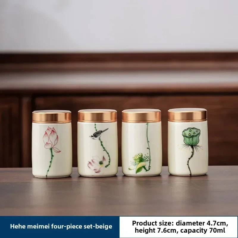 4 SZTUK/LOT Butikowa ceramika  – Tea Coffee Sugar Container recenzja i cena