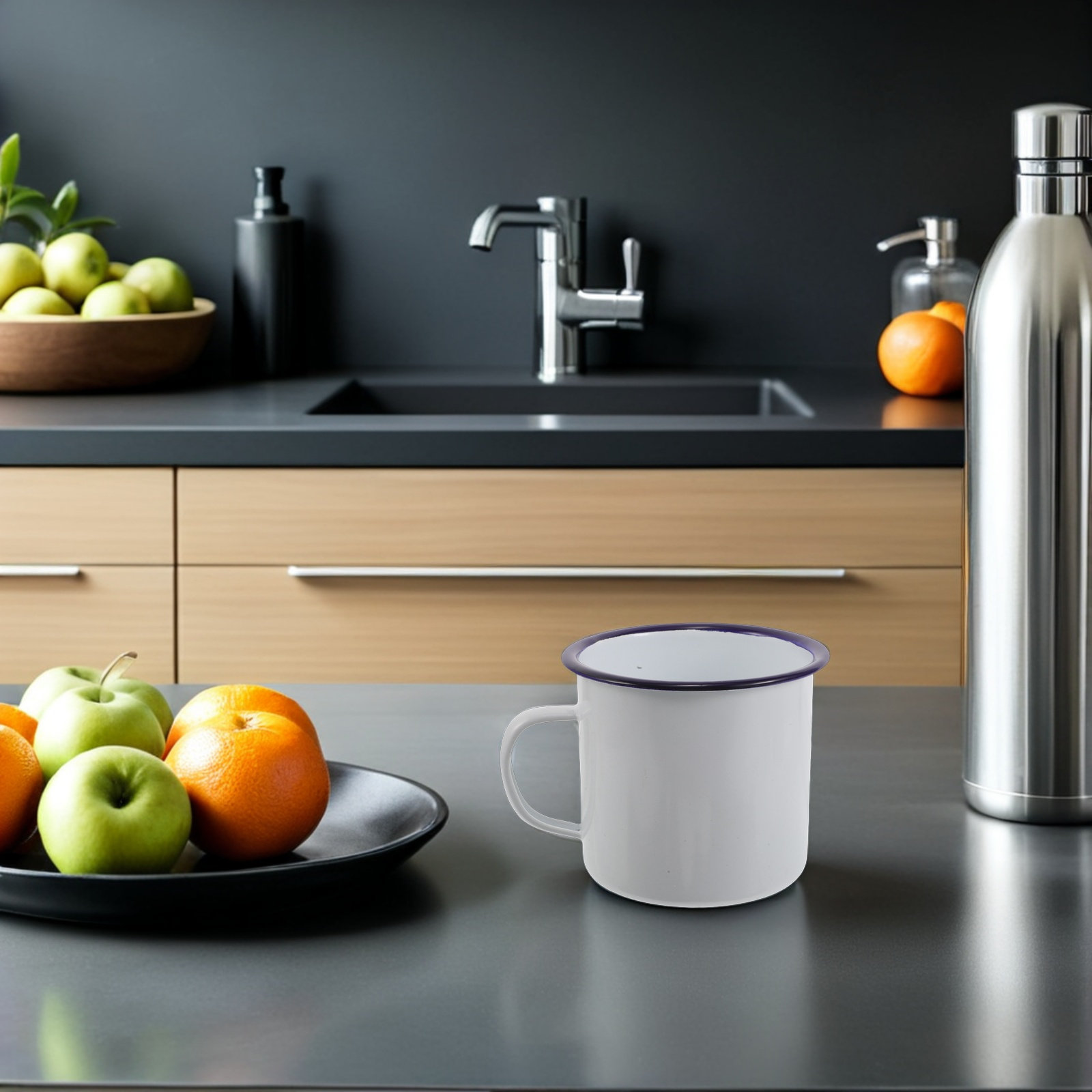 Zestaw 2 emaliowanych kubków,  – Mug Tea Coffee recenzja i cena