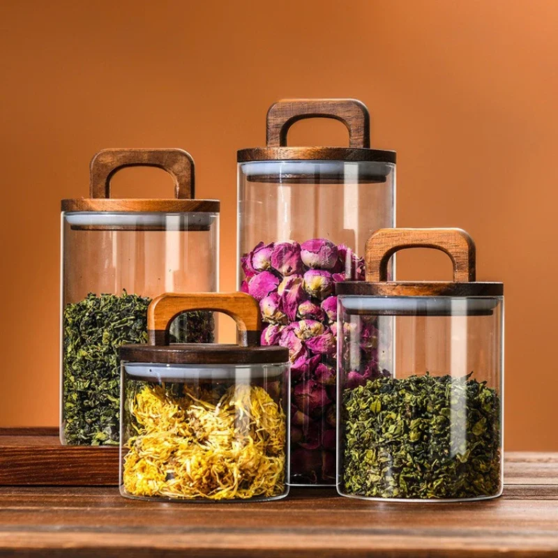 Przezroczysty szklany słoik z  – Tea Coffee Sugar Container recenzja i cena