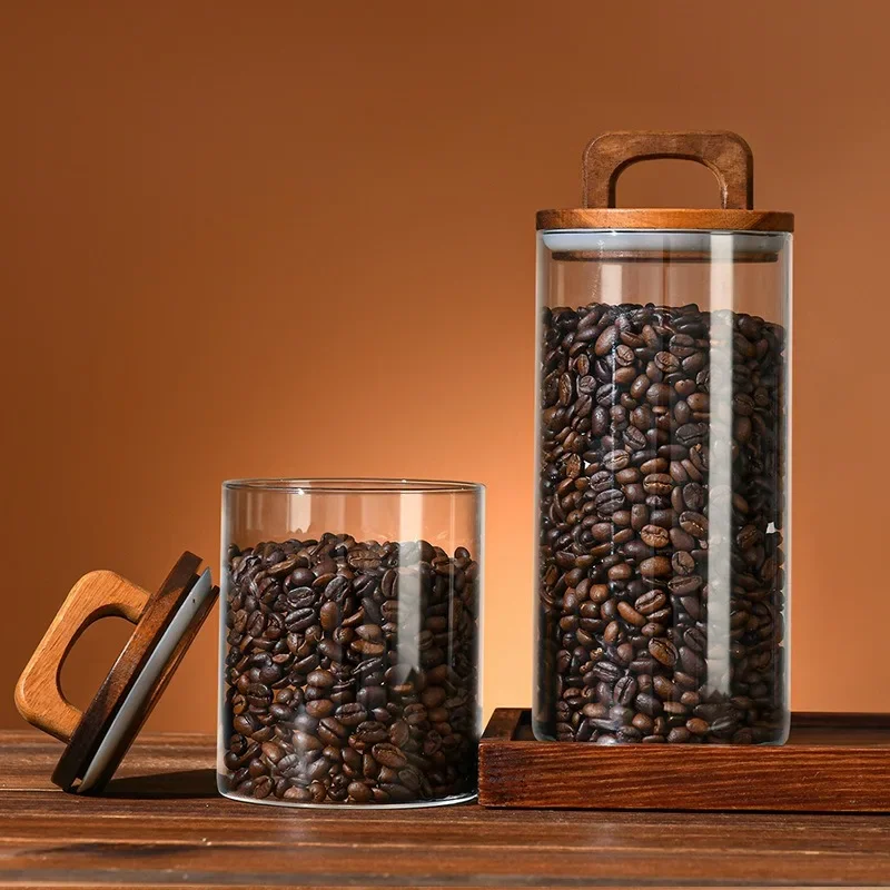 Przezroczysty szklany słoik z  – Tea Coffee Sugar Container recenzja i cena