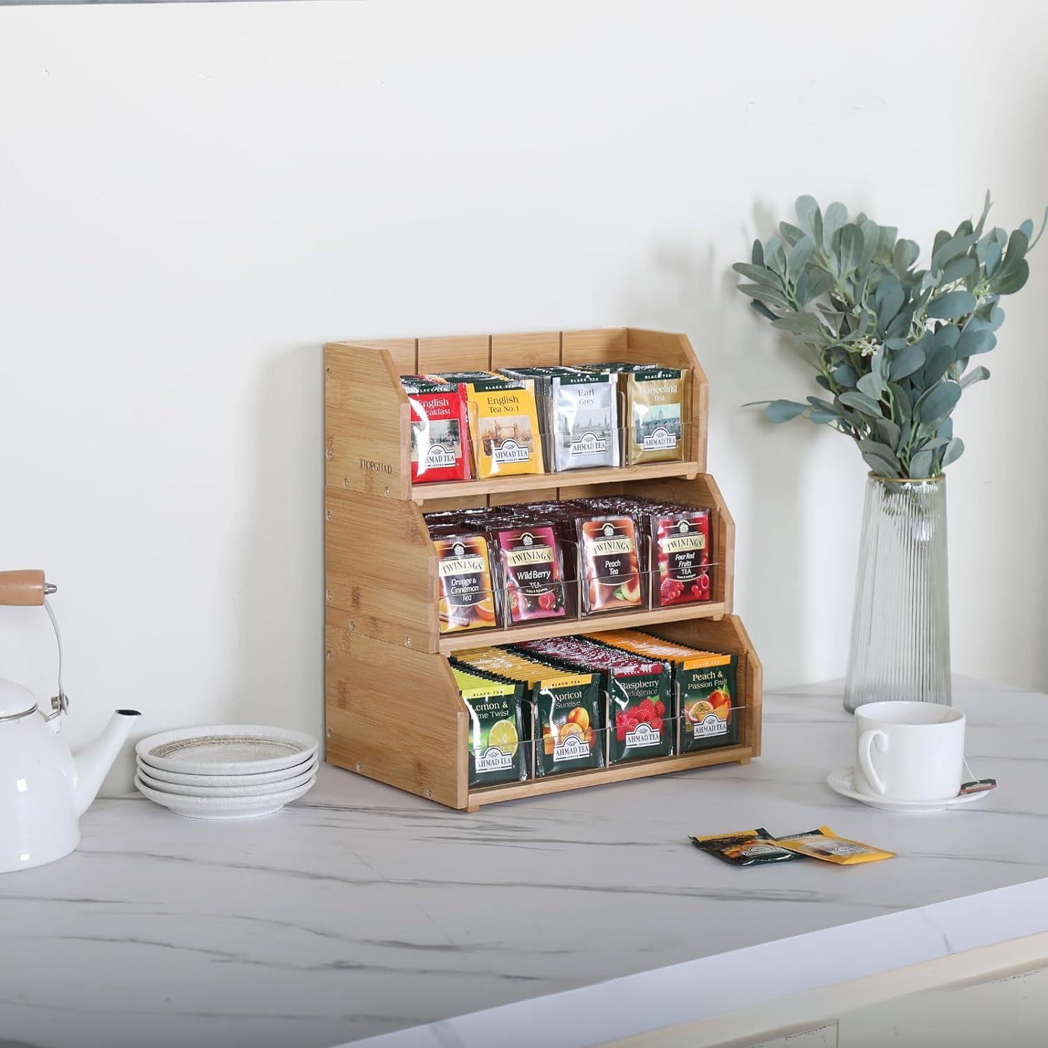 Pudełko na herbatę z bambusa,  – Coffee Tea Bags recenzja i cena