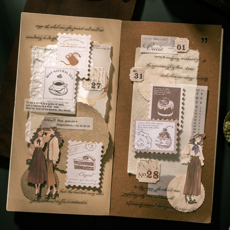 Zestaw naklejek do dziennika G – Coffee Tea Journal recenzja i cena