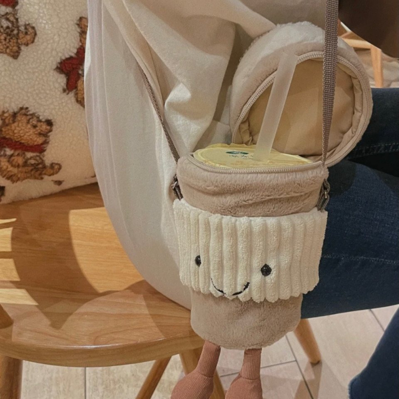 Torba na ramię z pluszową zawi – Coffee Tea Bags recenzja i cena