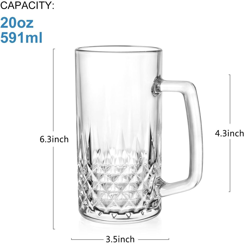 Zestaw 4 szklanych kufli o poj – Mug Tea Coffee recenzja i cena