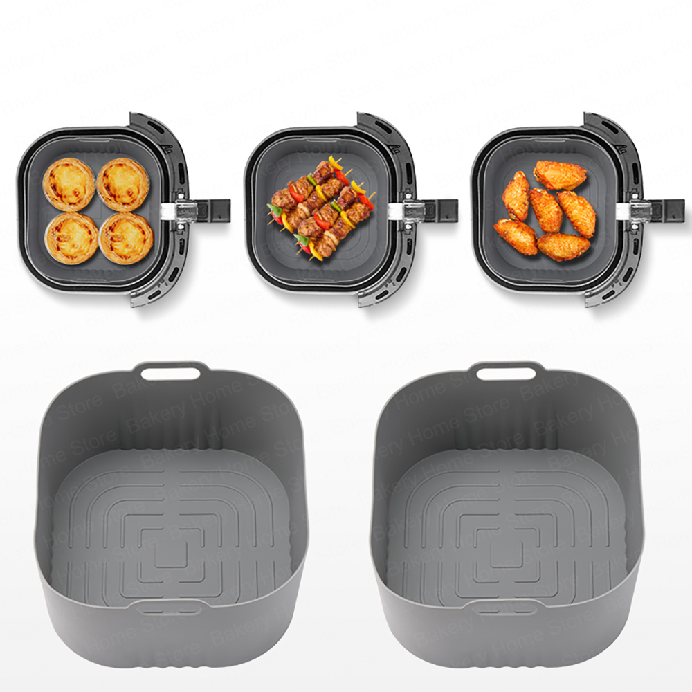 Kwadratowe silikonowe wkładki  – Philips Air Fryer Hd9252 recenzja i cena